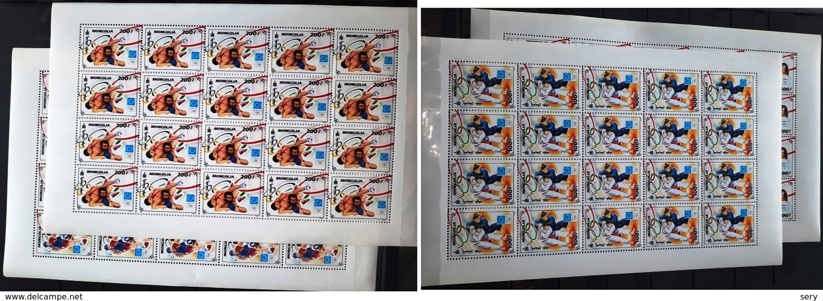 Mongolia 2004 Set 4 Sheets  MNH SCARCE 28th Summer Olympic Games Wrestling Boxing Pistol Shooting  ONON - Summer 2004: Athens - Paralympic
