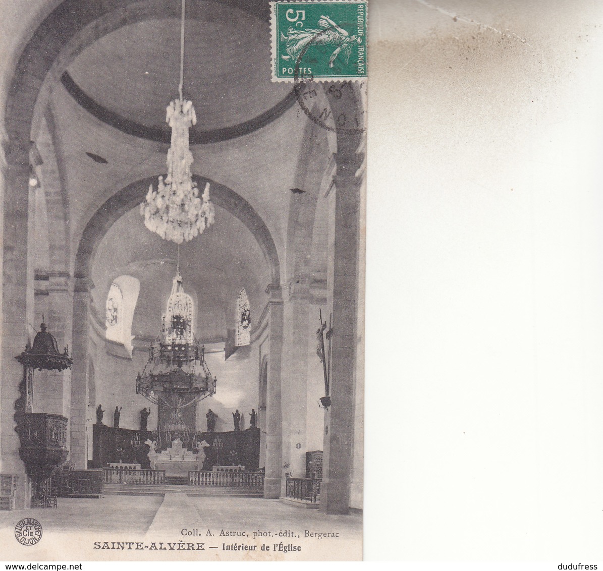 SAINTE ALVERE    INTERIEUR DE L EGLISE - Autres & Non Classés