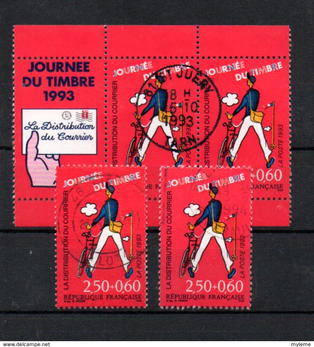 B18G France N° 2792 à P2793A Avec Belle Oblitération Ronde - Used Stamps