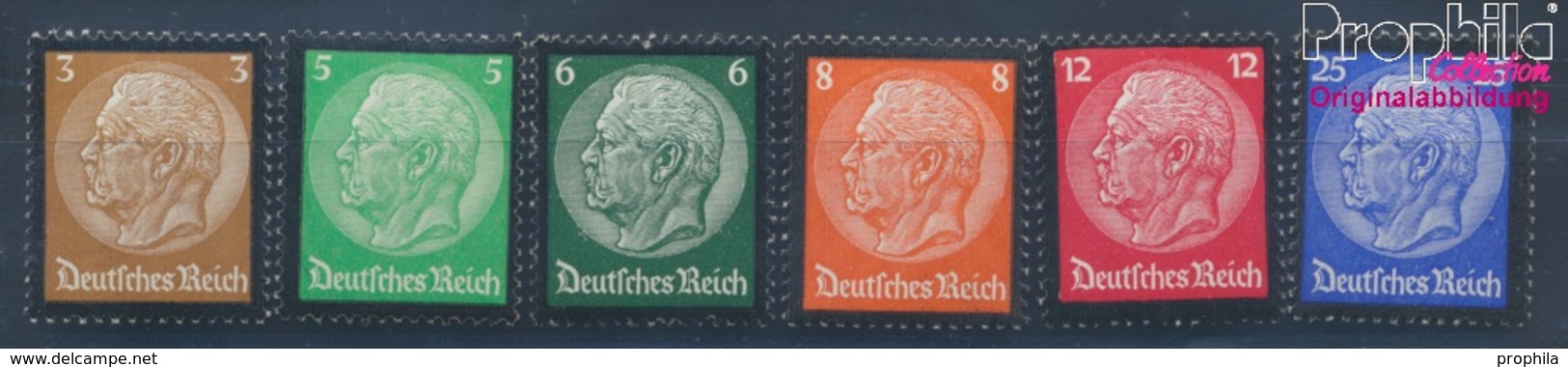 Deutsches Reich 548-553 (kompl.Ausg.) Postfrisch 1934 Hindenburg-Trauer (8193675 - Ungebraucht