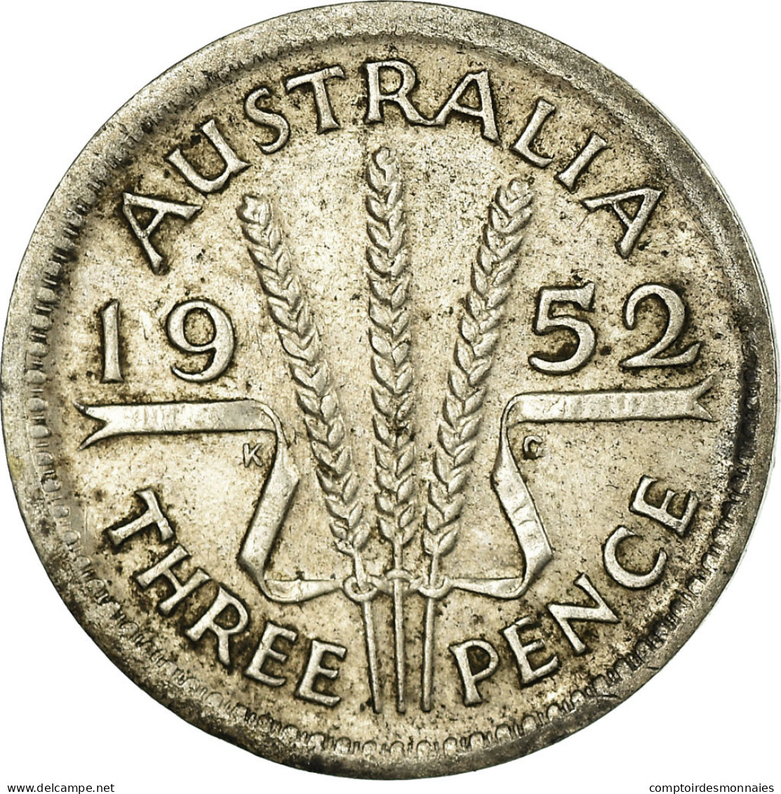 Monnaie, Australie, Elizabeth II, Threepence, 1959, Melbourne, TTB, Argent - Threepence