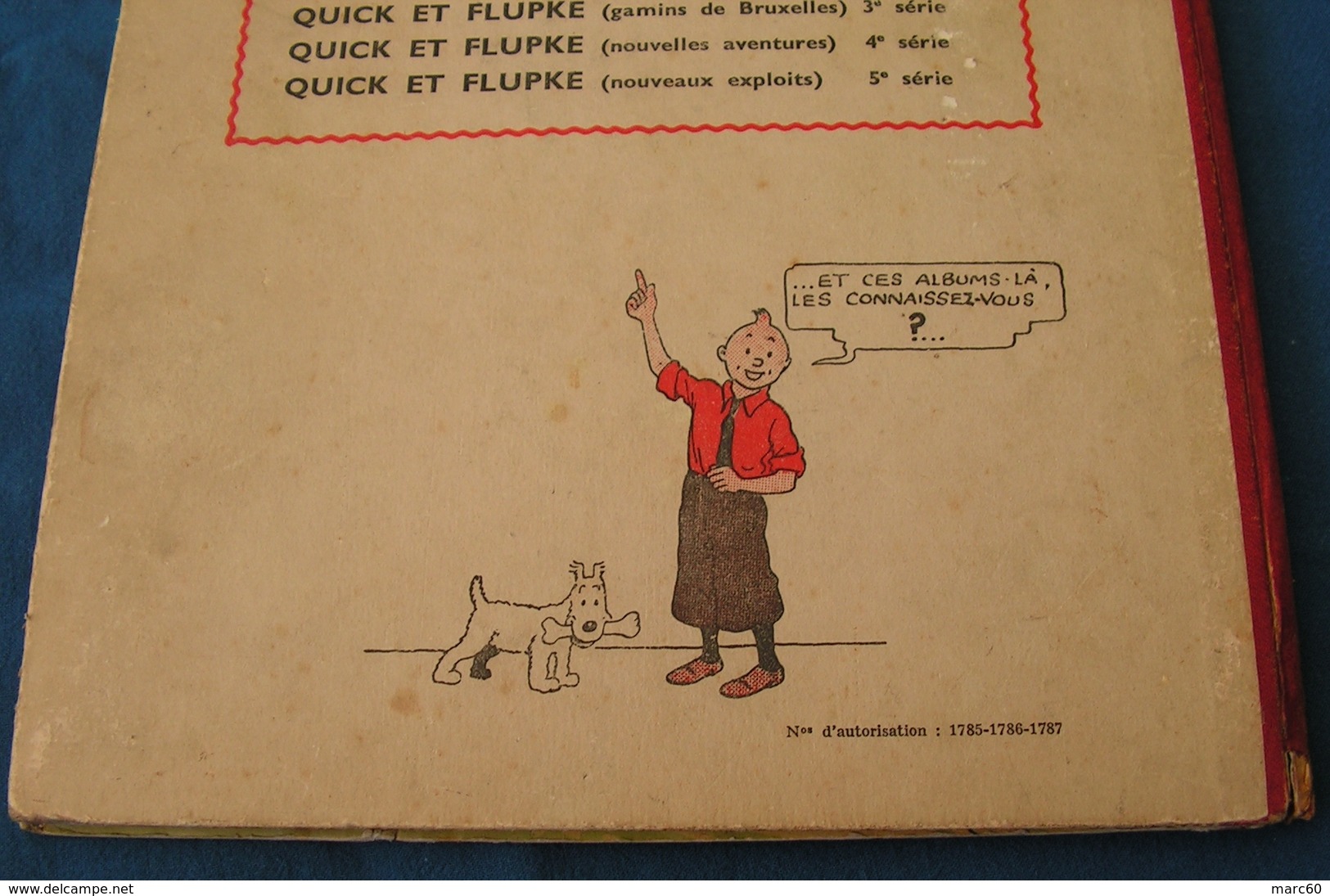 TINTIN - L'Oreille Cassée - HERGÉ - ÉO de 1943 - Cote de 3.500 euros à l'Argus BDM - Edité Censure 2ème Guerre Mondiale