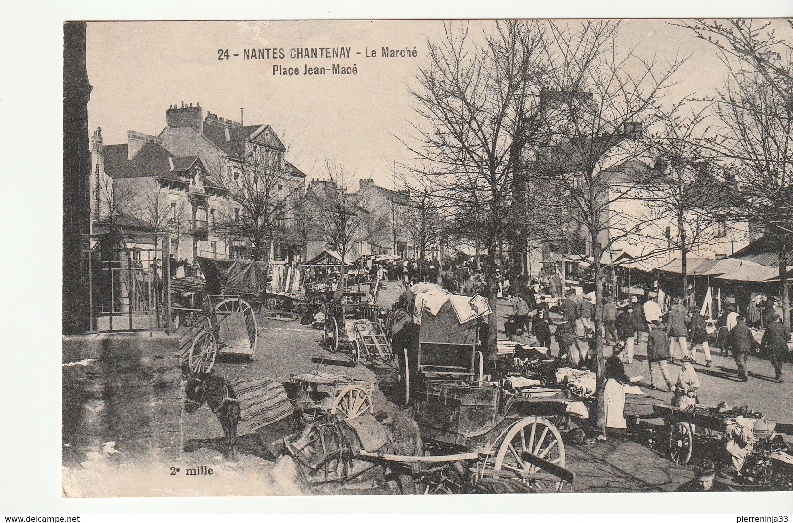 Nantes Chantenay ( Loire Atlantique ) Place Jean Macé , Le Marché , Beau Plan - Nantes