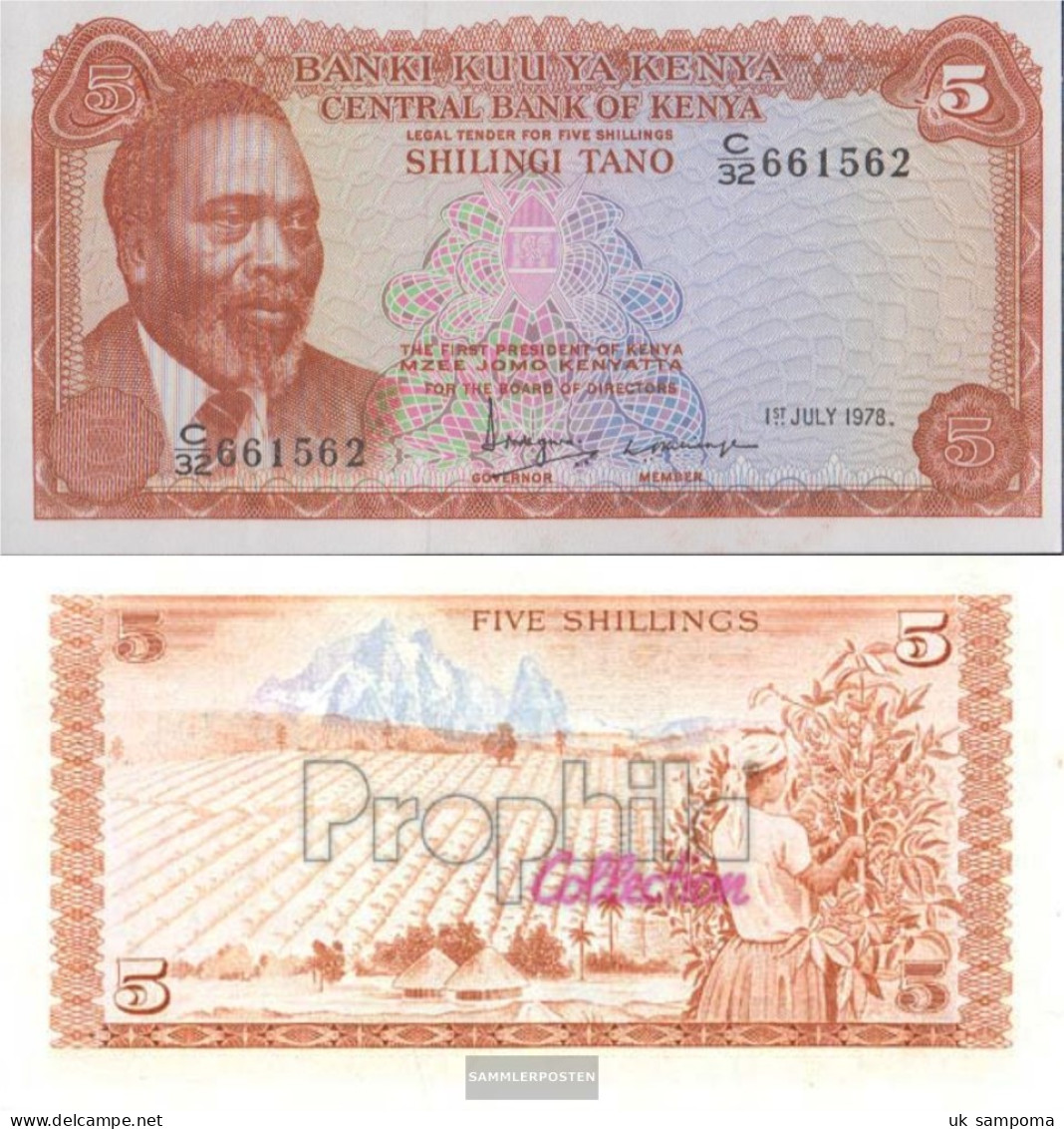 Kenya Pick-number: 15 Uncirculated 1978 5 Shillings - Kenya