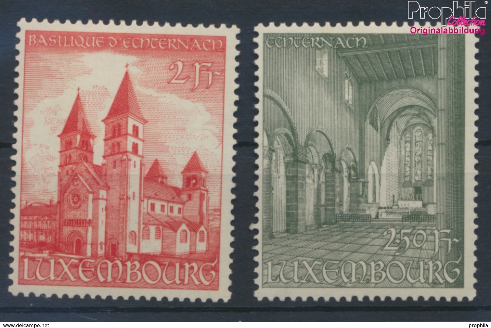 Luxemburg 514-515 (kompl.Ausg.) Mit Falz 1953 Basilika (9396388 - Ungebraucht