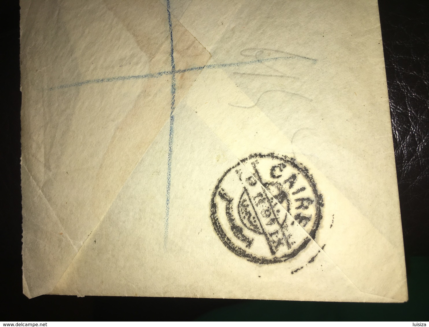 See photos. Great Britain 2 1/2d QV Overprinted 40 Paras 1895 British Post Office, Beirut to Cairo, Egypt.