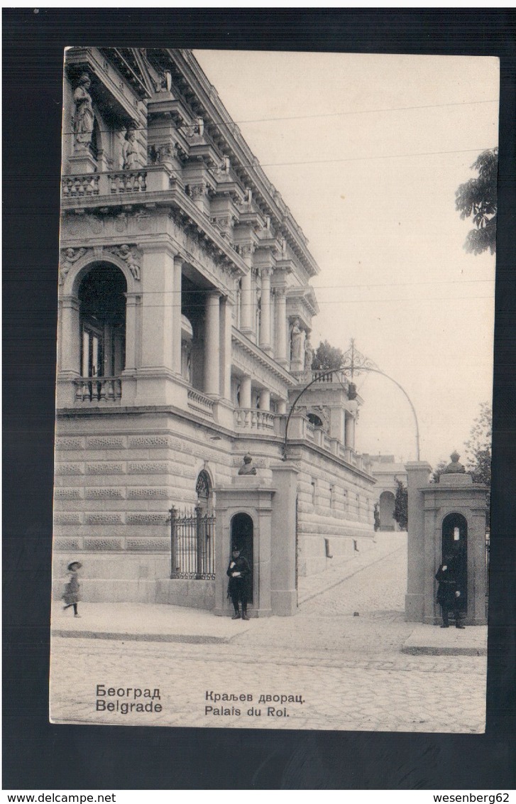 SERBIA Beograd Belgrade Palais Du Roi Ca 1905 Old Postcard - Serbia