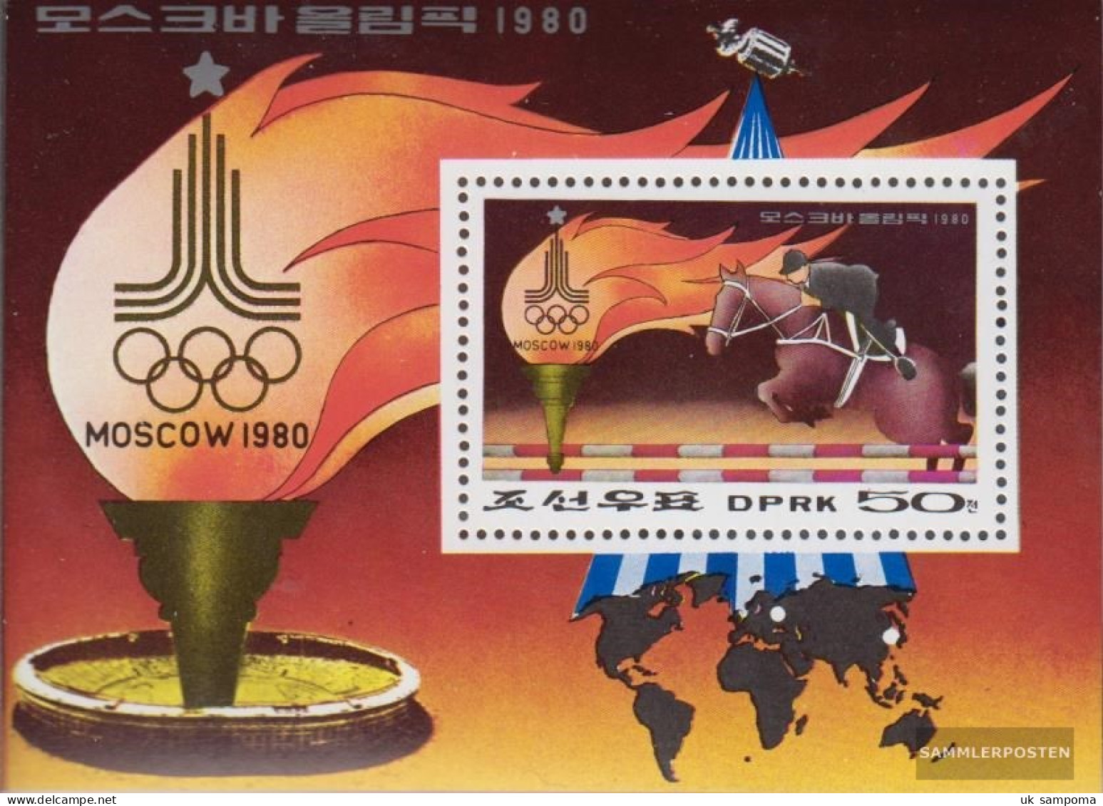 North-Korea Block60a (complete Issue) Unmounted Mint / Never Hinged 1979 Olympics Summer 80 - Korea, North