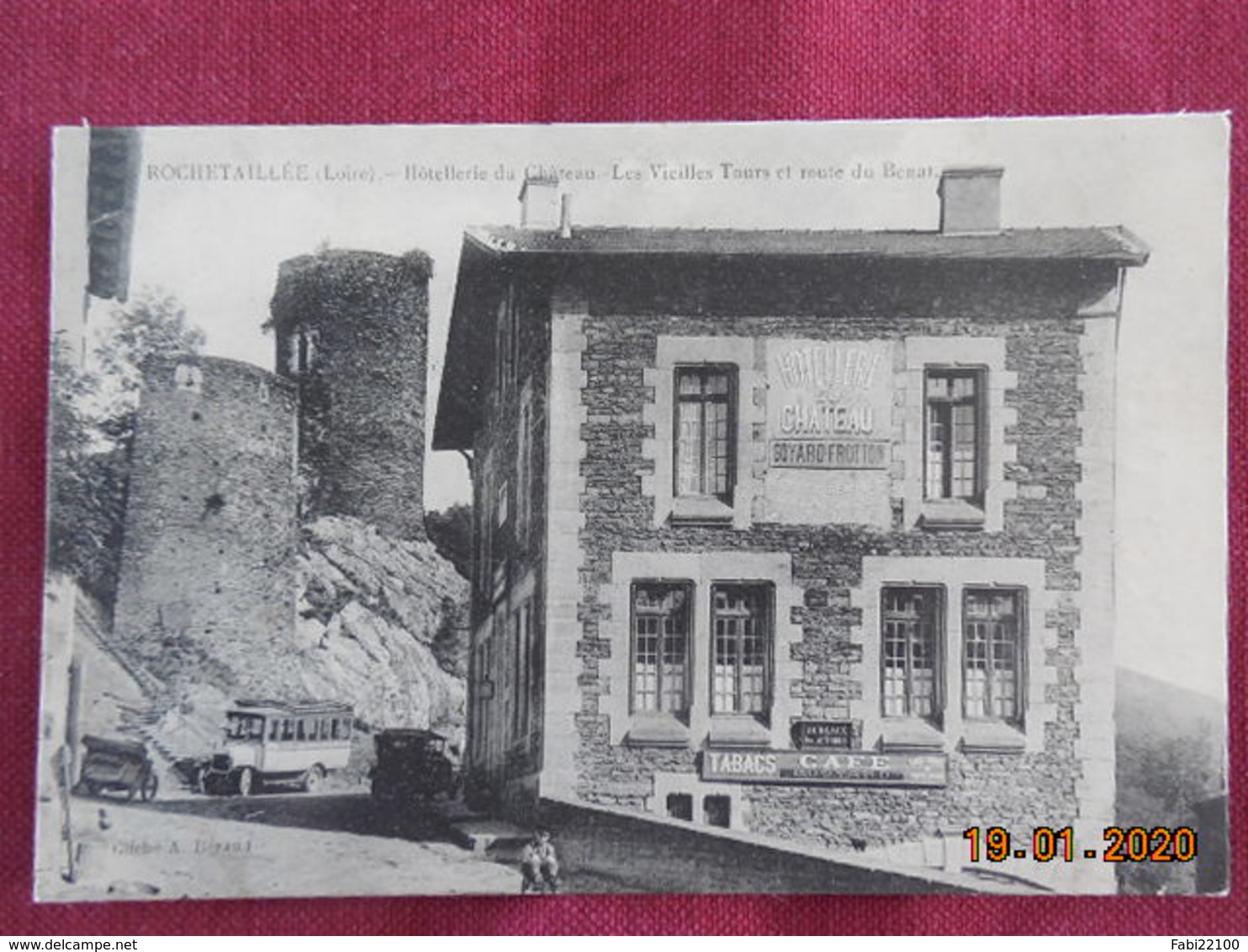 CPA - Rochetaillée - Hôtellerie Du Château (Goyard-Frotton) - Les Vieilles Tours Et Route Du Bénat - Rochetaillee