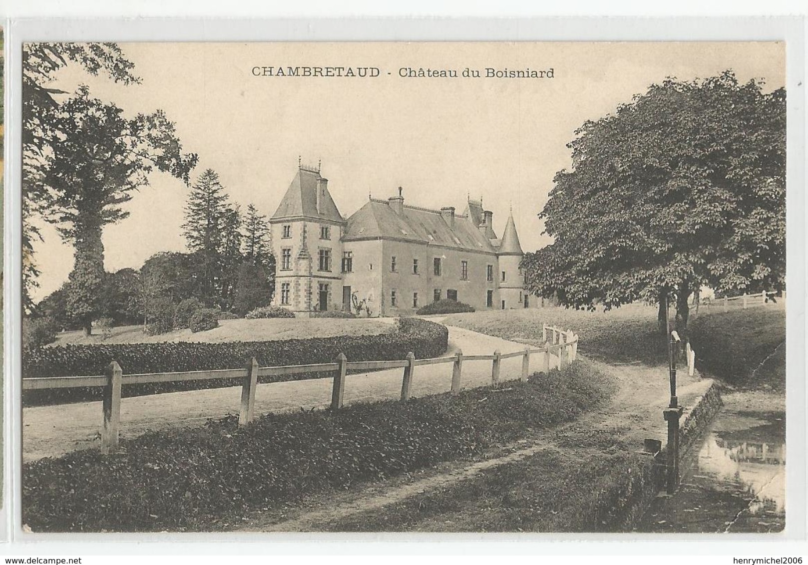 85 Vendée - Chambretaud Chateau Du Boisniard - Other & Unclassified
