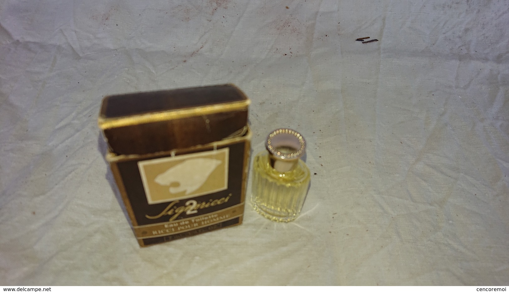 Miniature Vintage échantillon De Collection Nina Ricci Signoricci Eau De Toilette Pour Homme 7 Ml - Miniaturen (zonder Doos)