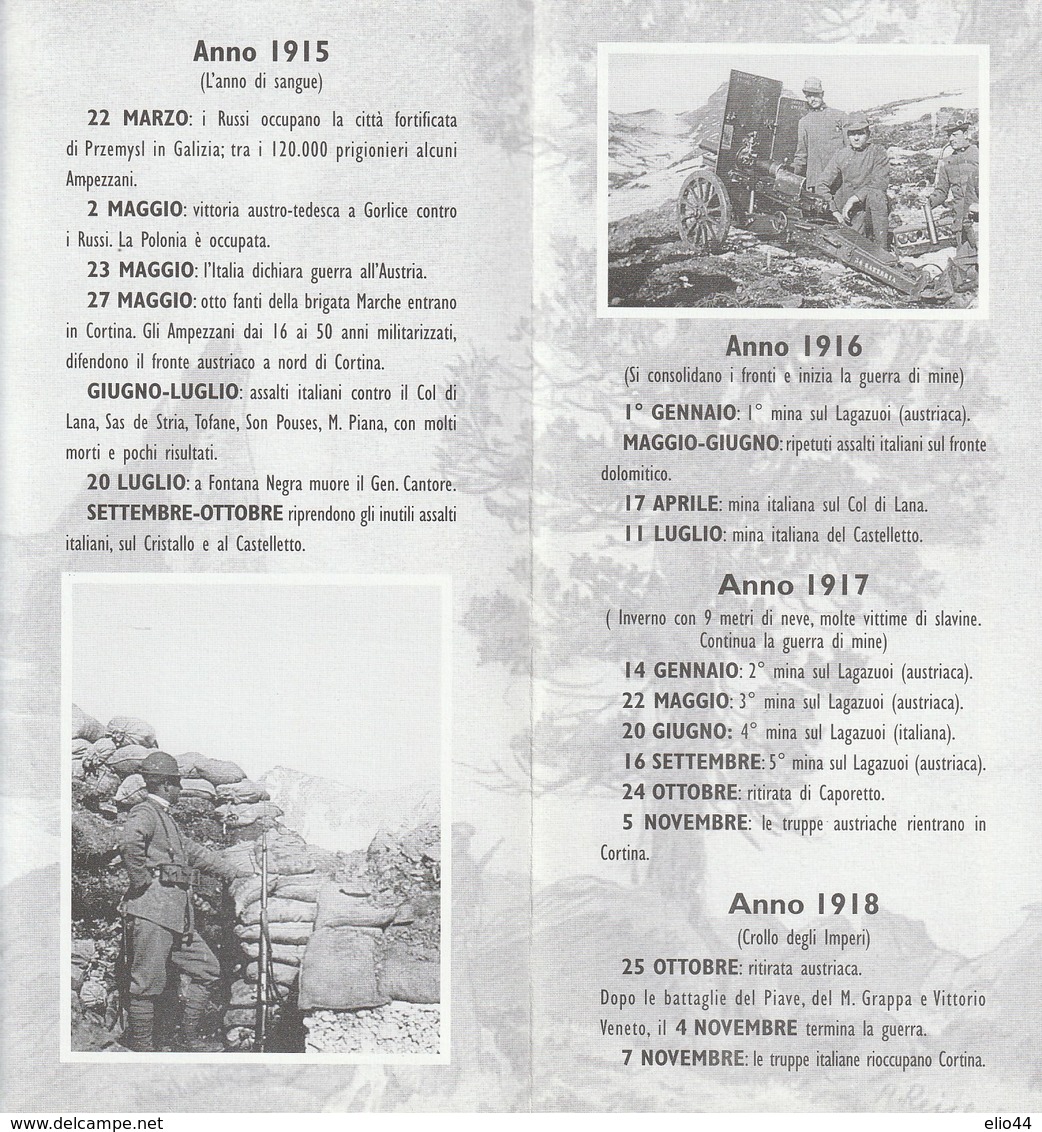 Militari - Guerra 1915-18 - Cortina D'Ampezzo 1997 - Mostra La Grande Guerra A Cortina  - - Guerra 1914-18