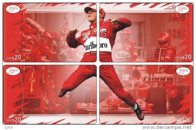 S04014 China Michael Schumacher Ferrari Puzzle 4pcs - Deportes