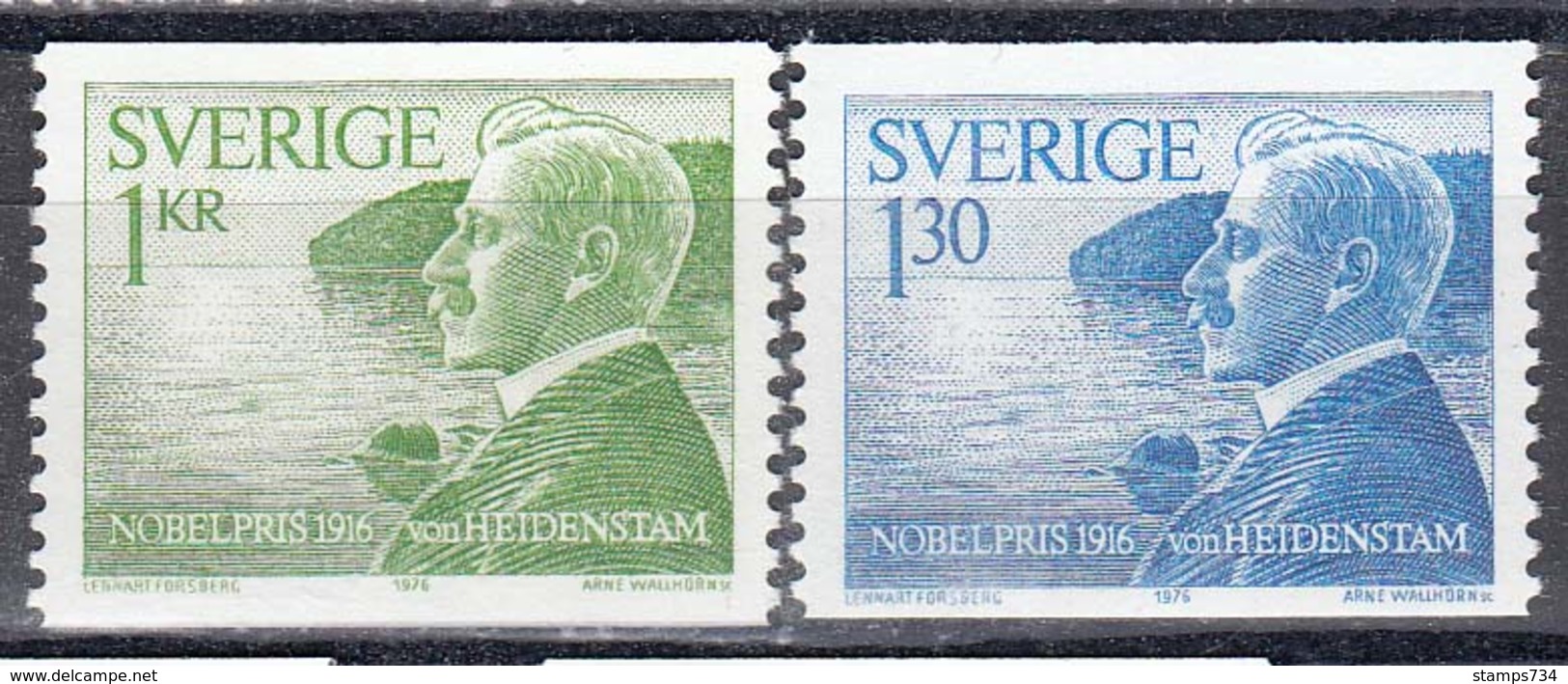 Schweden 1976 - Nobelpreistraeger Des Jahres 1916, Mi-Nr. 970/71, MNH** - Neufs