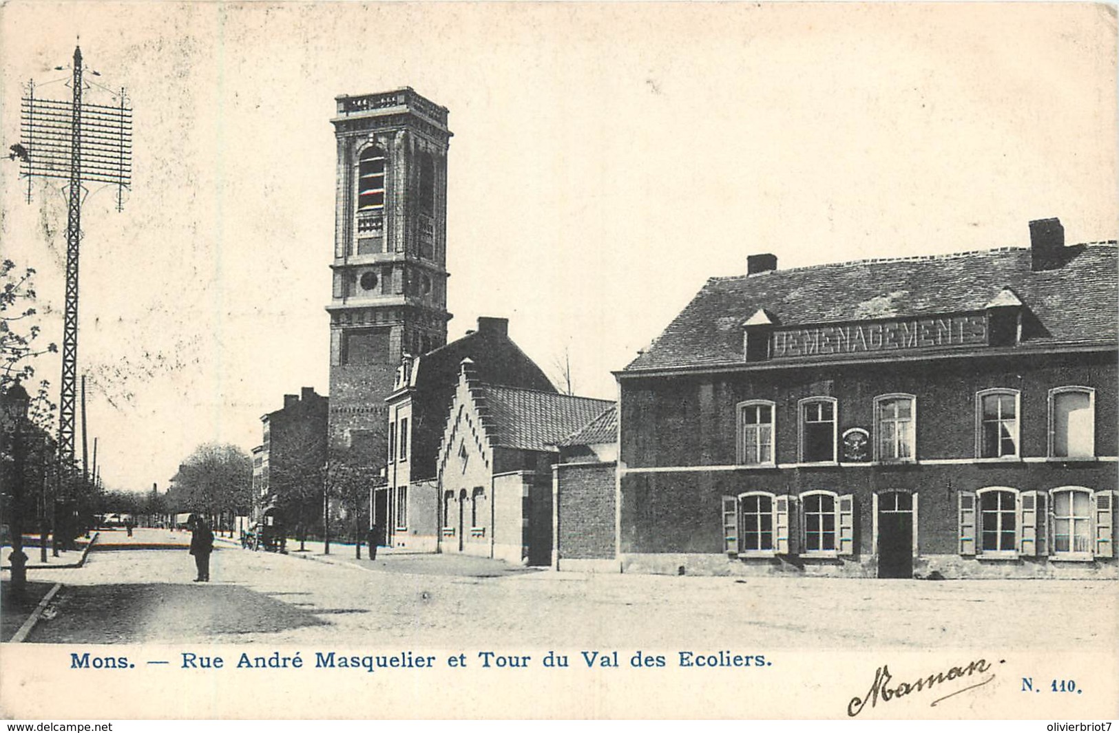 Belgique - Mons - Rue André Masquelier Et Tour Du Val Des Ecoliers - Mons