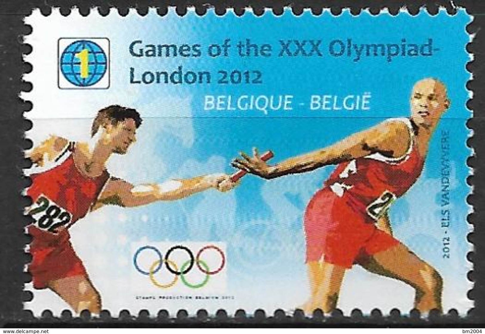 2012  Belgien Belgique Mi  4289 **MNH . Olympische Sommerspiele, London. - Neufs