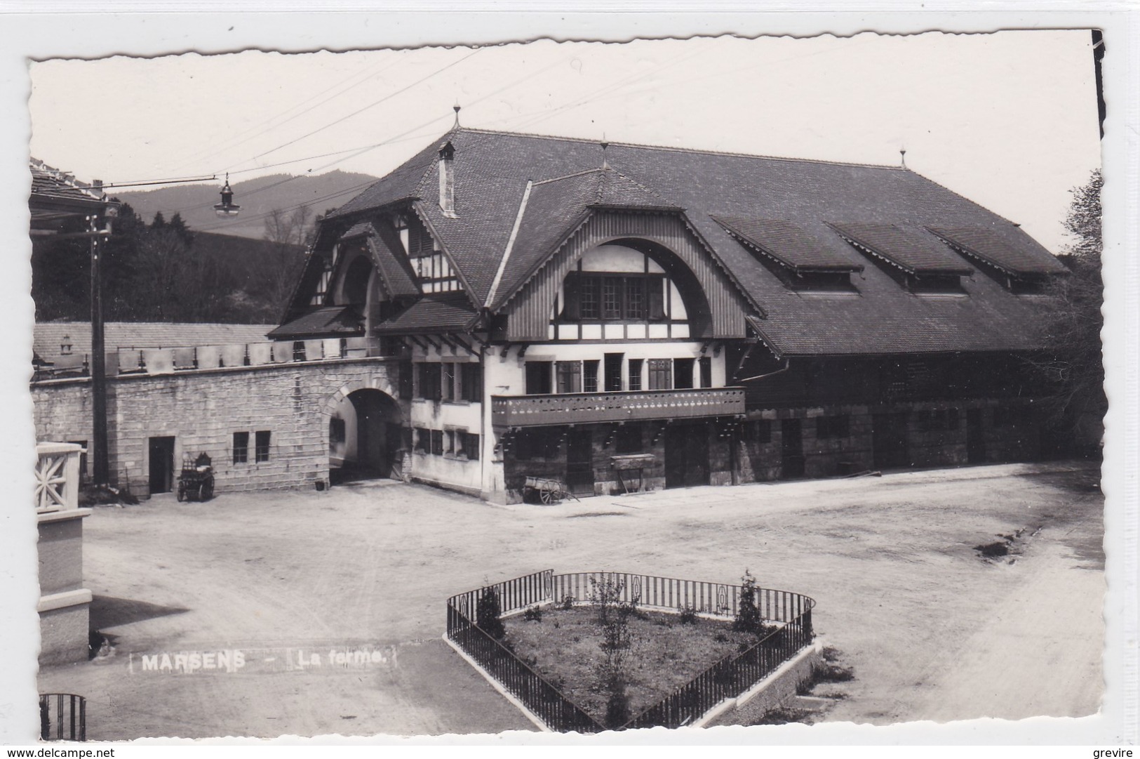 Marsens, La Ferme Des Etablissements, Carte-photo - Marsens