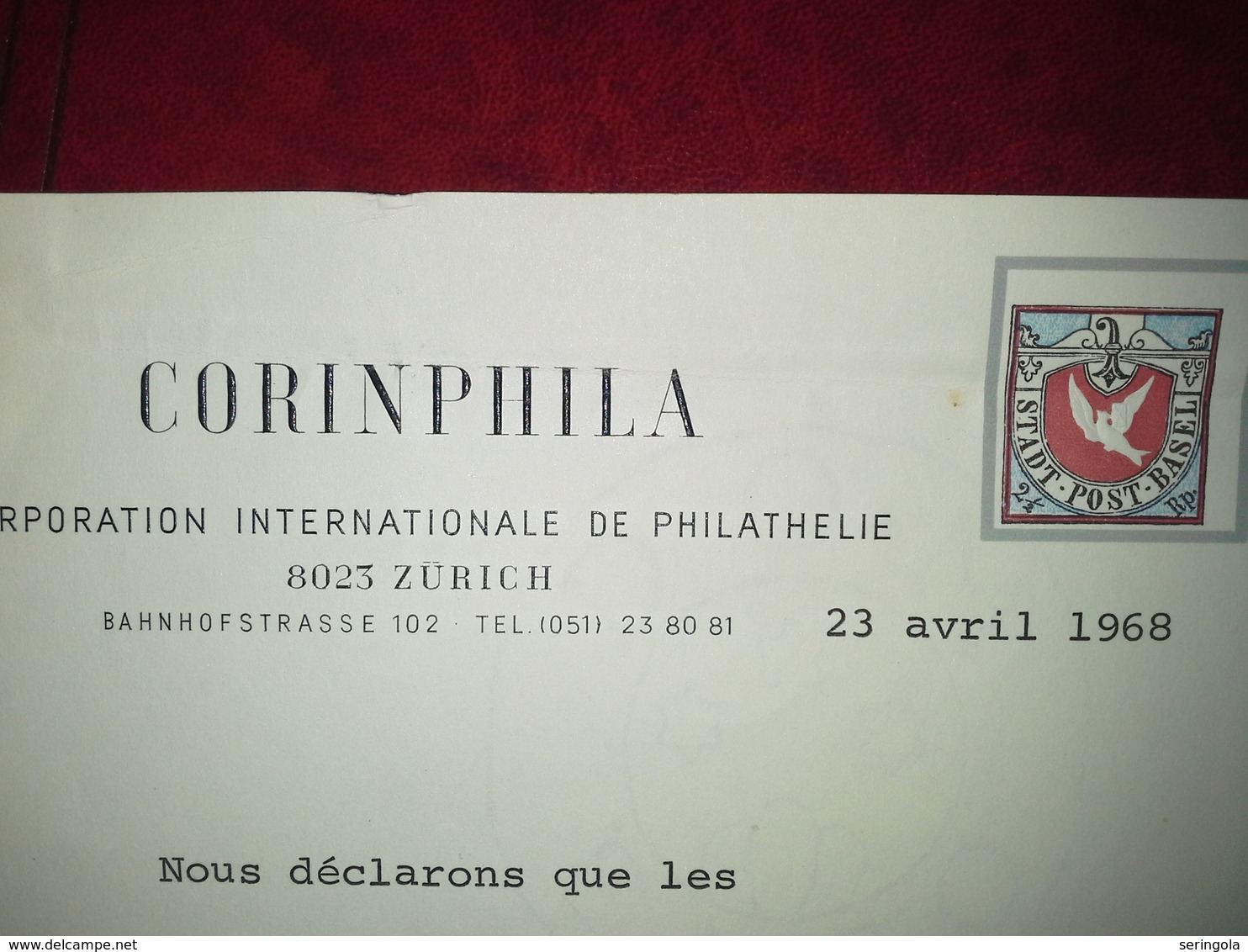 Lot stamps cantonais Helvetia  (CORINPHILA. 1968)