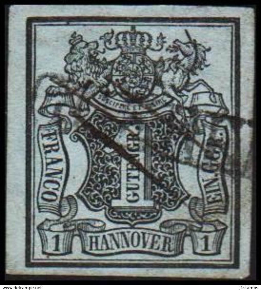 1850. HANNOVER. Stadtwappen.  1 GGR. Thin/Dünn/Tynd. () - JF319776 - Hannover