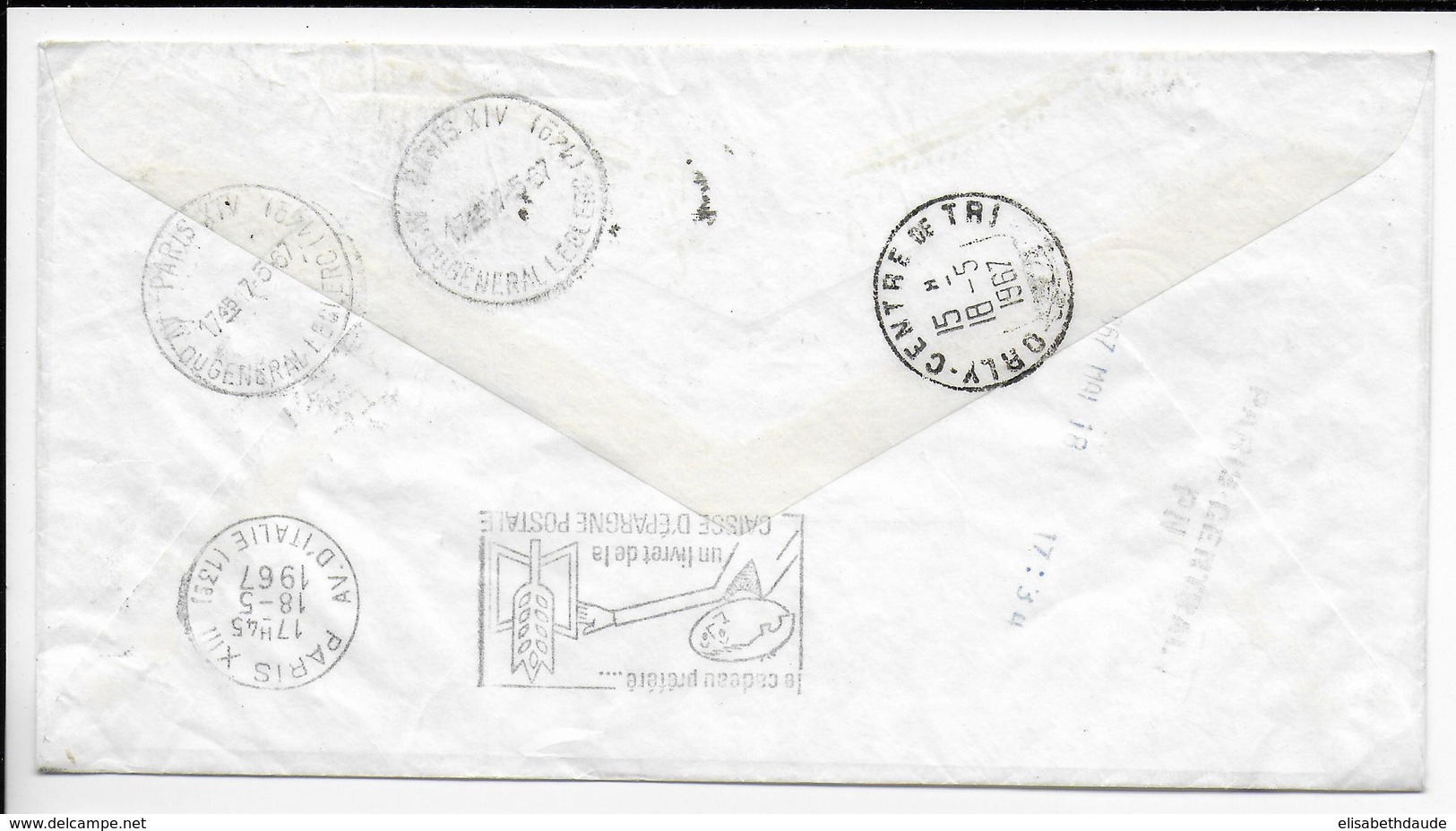 USA - 1967 -  ENVELOPPE EXPRESS De HOUSTON (TEXAS) => PARIS - Postal History