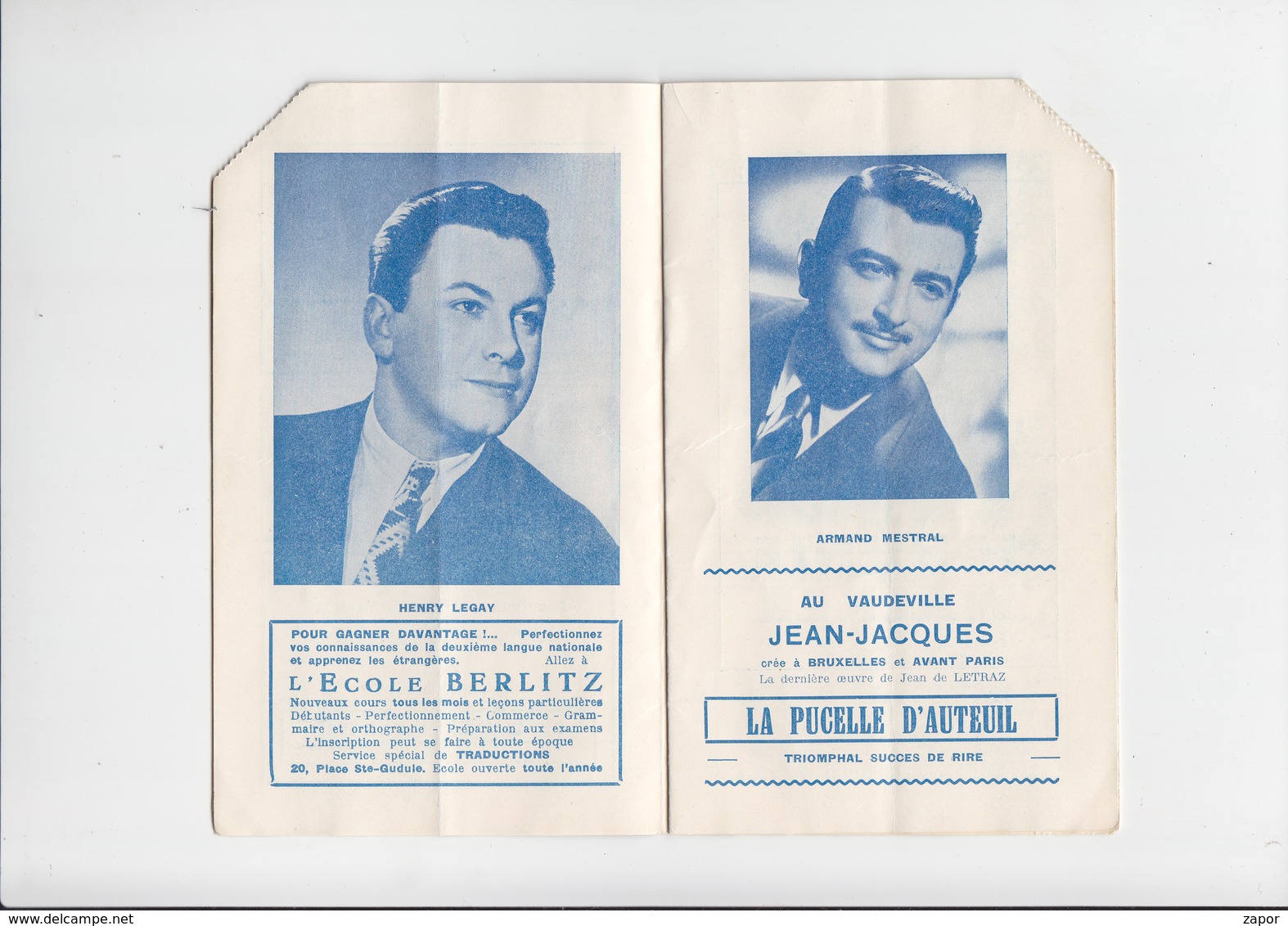 Alhambra Programma / Programme - Bruxelles - L'opérette Féerique - Colorado - 1953 - Programma's