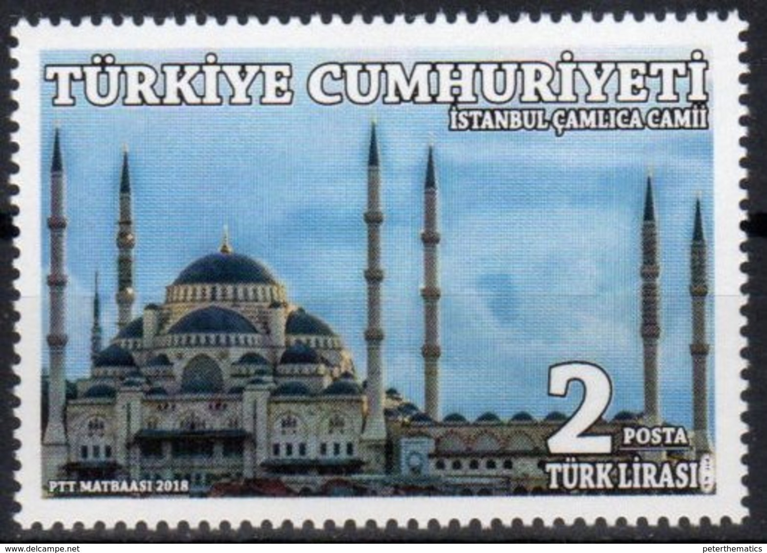 TURKEY, 2018, MNH, MOSQUES,1v - Mosques & Synagogues