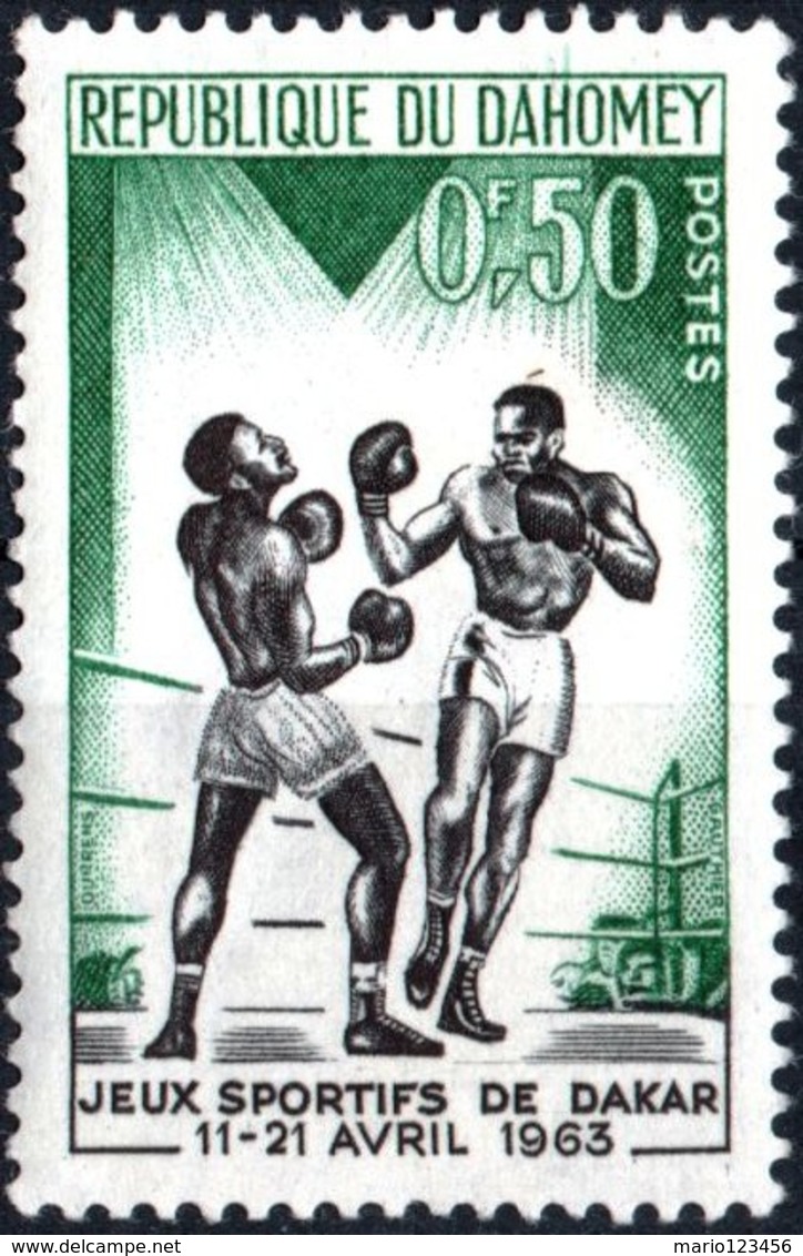 DAHOMEY, SPORT, PUGILATO, BOXERS, 1963, 0,5 F., NUOVO (MLH*)  Mi:DY 213, Scott:DY 172, Yt:DY 192 - Benin – Dahomey (1960-...)