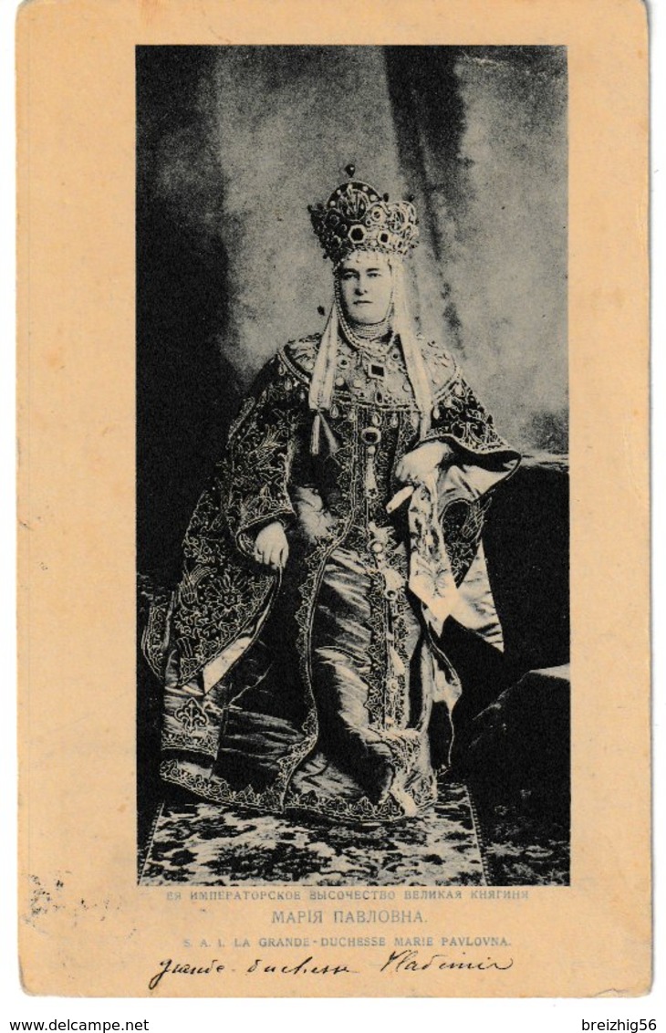 Russie S.A.I. La Grande Duchesse Marie PAVLOVNA  1905 - Russia