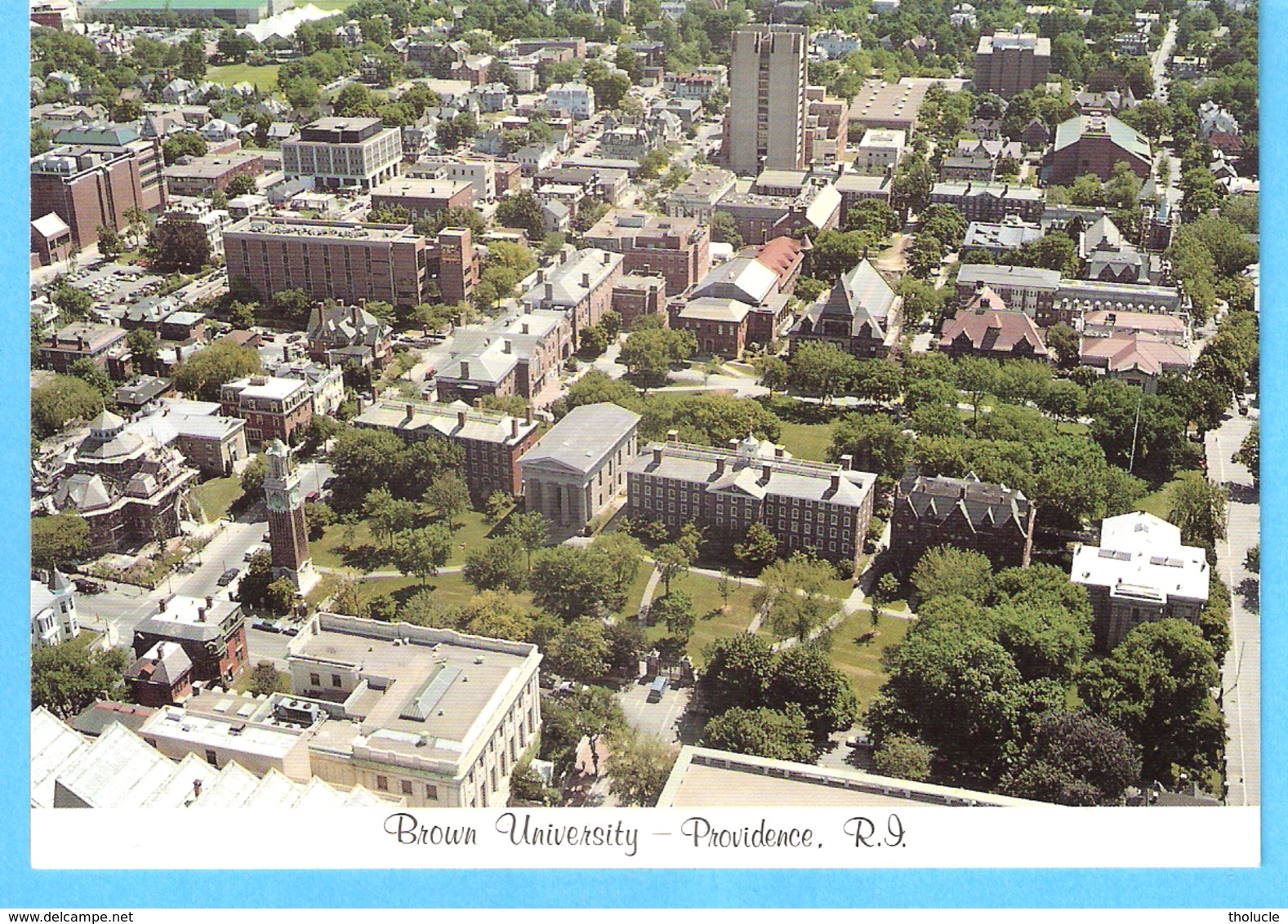 Providence (Rhode Island)-Aerial View-Brown University-Campus-photography By John T.Hopf-(Texte->scan) - Providence