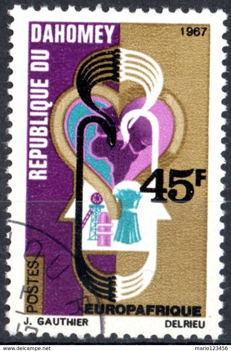 DAHOMEY, EUROPA AND AFRICA, 1967, 45 F., FRANCOBOLLO NUOVO (MNH**) Mi:DY 320, Scott:DY 238, Yt:DY 258 - Benin – Dahomey (1960-...)