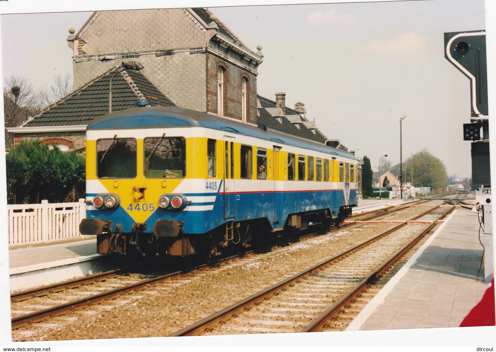 43147 -  Wondelgem Gare  Train -  Photo Agfa  15  X 10 - Gent