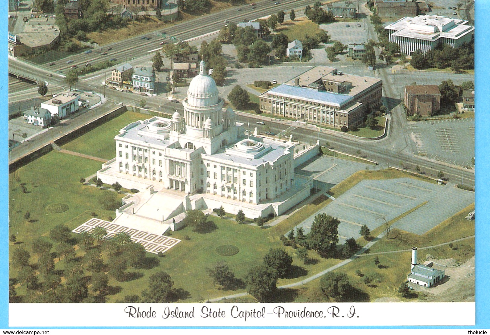 Providence (Rhode Island)-Aerial View-State Capitol-House-photography By John T.Hopf-(Texte->scan) - Providence