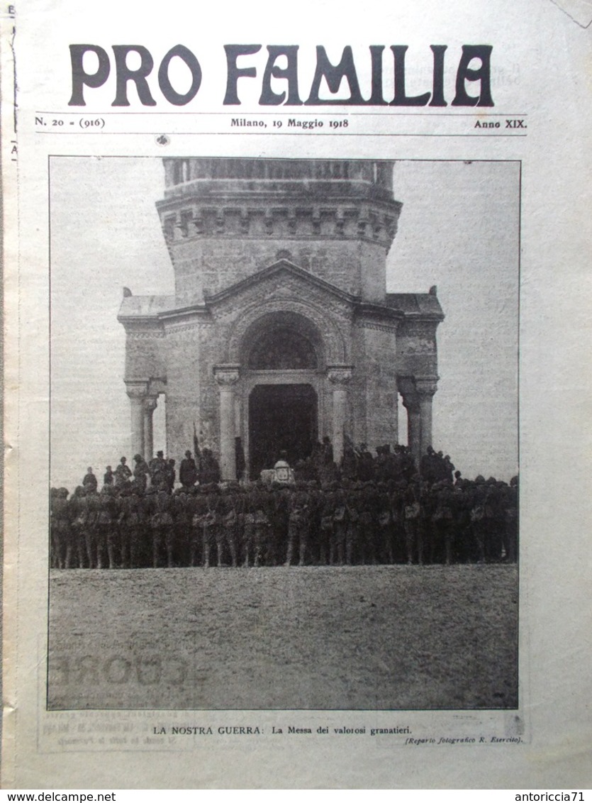 Pro Familia Del 19 Maggio 1918 WW1 Fronte Franco-Inglese Raid Navale Palestina - Guerra 1914-18