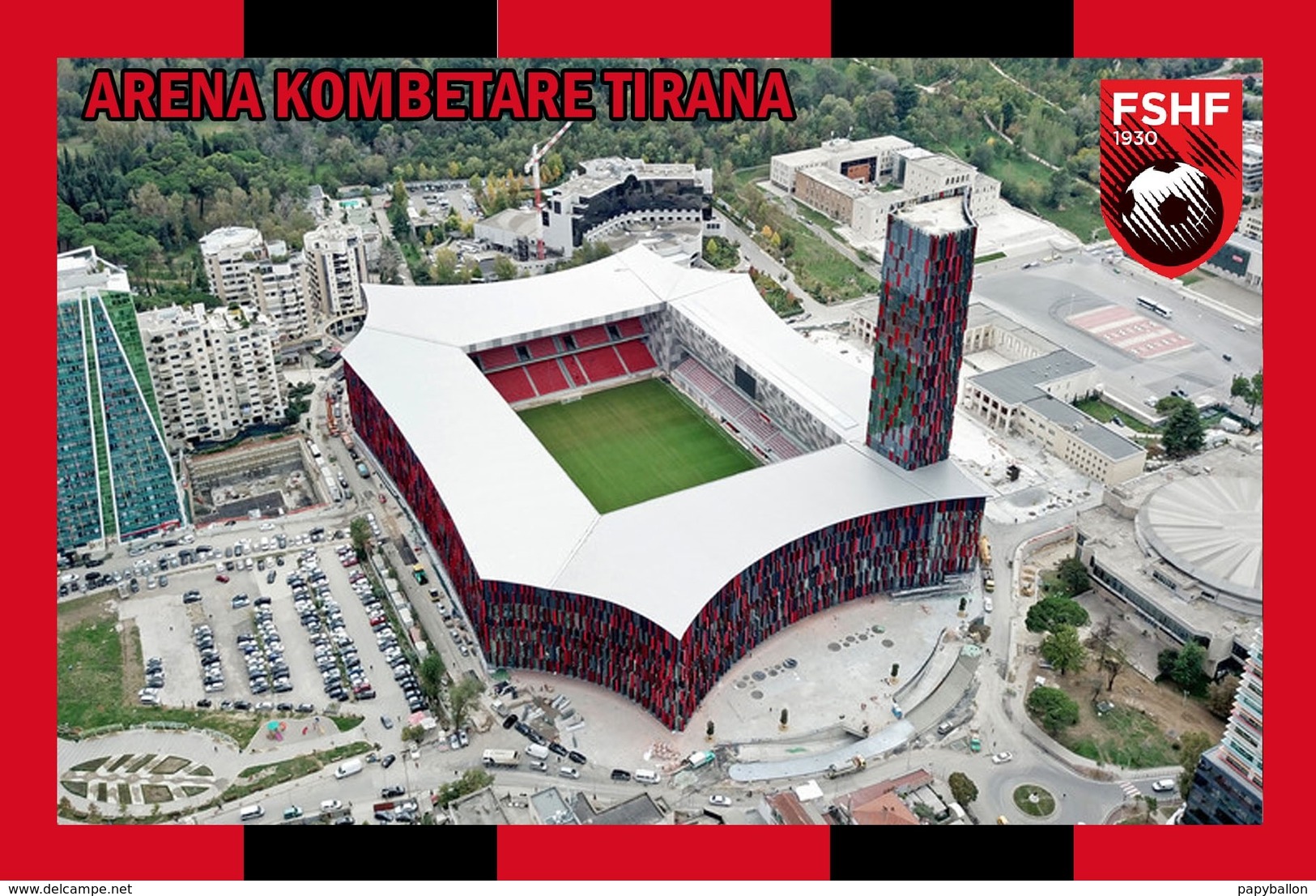 CP.STADE DE FOOTBALL.TIRANA  ALBANIE    ARENA  KOMBETARE   # CS. 824 - Fútbol