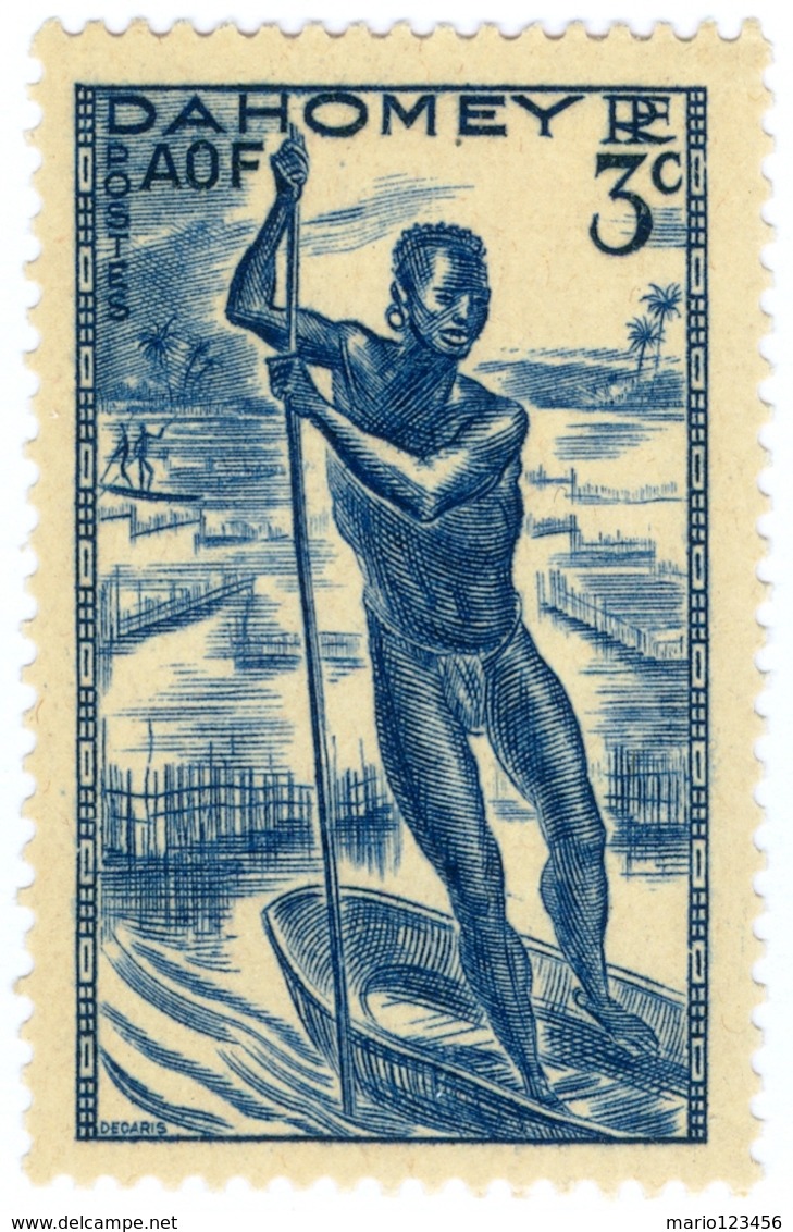 DAHOMEY, 1941, 3 F., FRANCOBOLLO NUOVO (MNH**), Mi:DY 126, Scott:DY 114, Yt:DY 121 - Benin – Dahomey (1960-...)