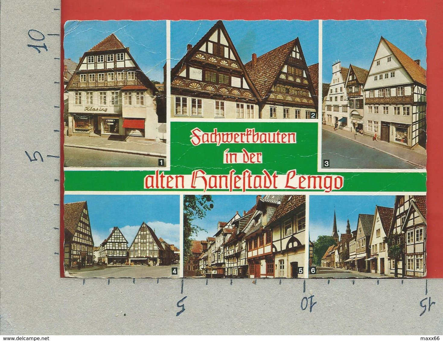 CARTOLINA VG GERMANIA - Sachwertbauten In Der Alten Hansestadt LEMGO - Vedutine Multivue - 10 X 15 - 1969 - Lemgo