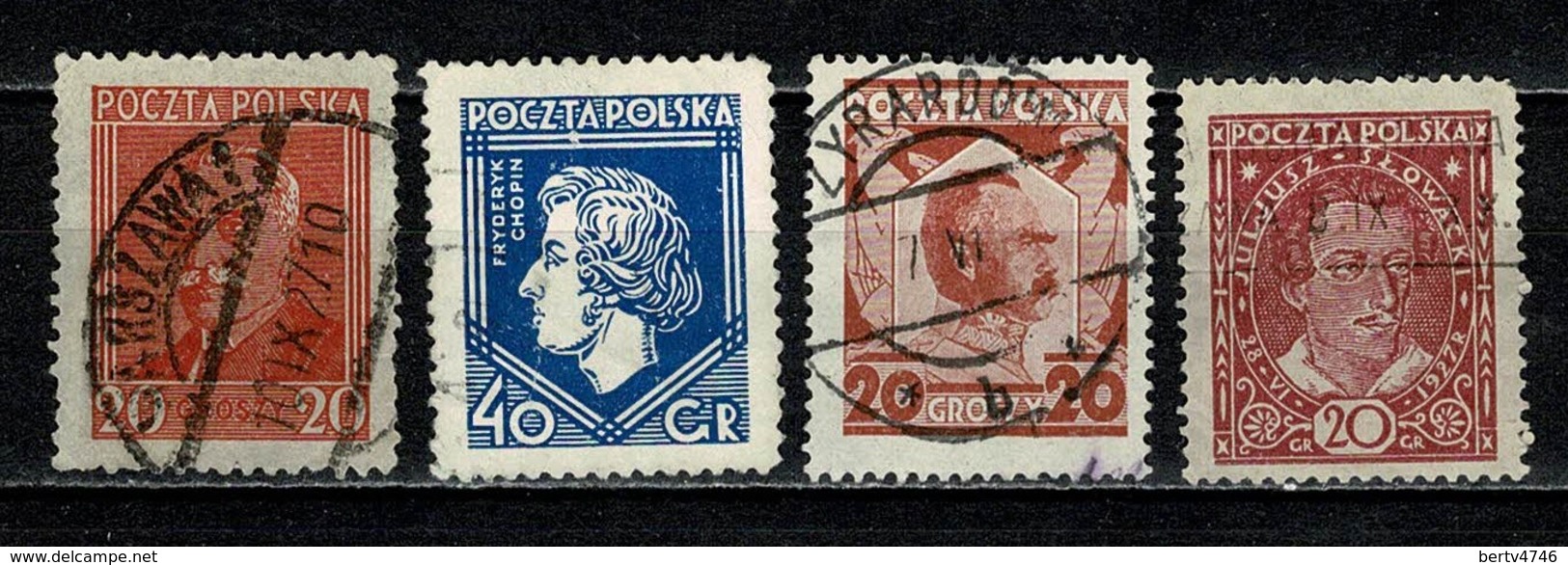 Polska  1927 Yv. 330/33,  Obl/gebr/used - Oblitérés