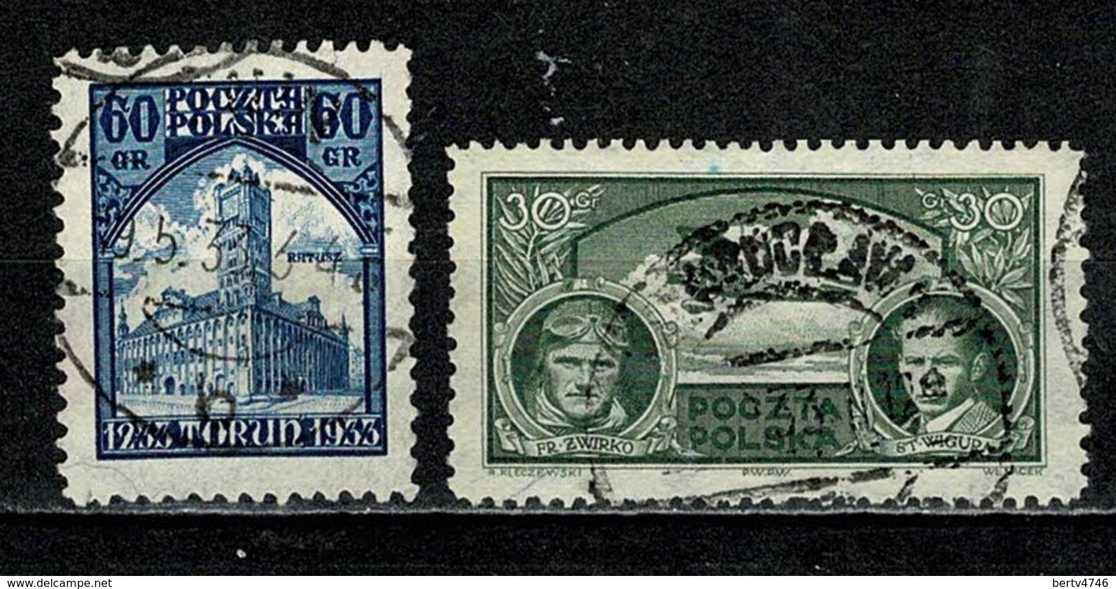 Polska  1933 Yv. 363/364 Obl/gebr/used - Oblitérés