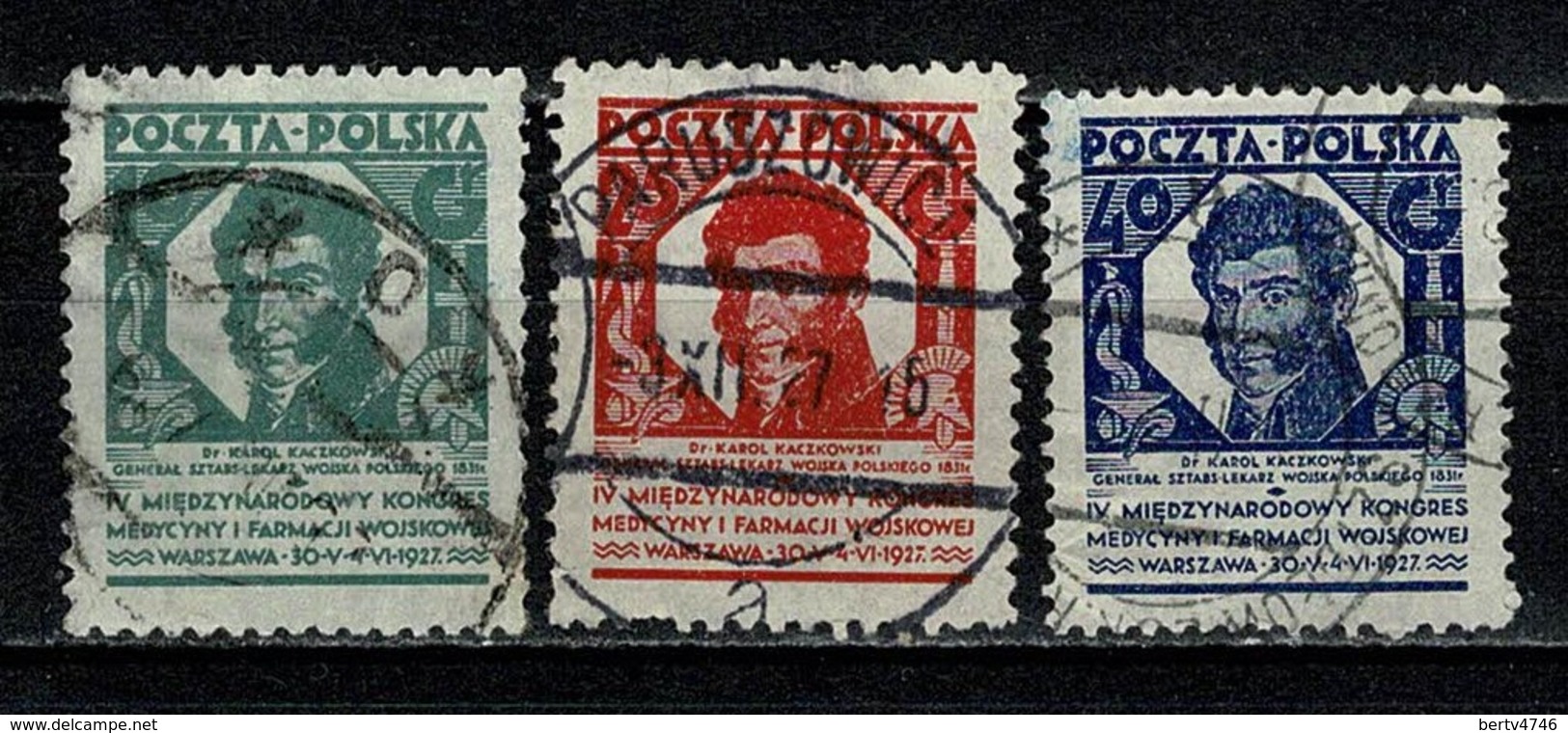Polska  1927 Yv. 336/38 Obl/gebr/used - Oblitérés