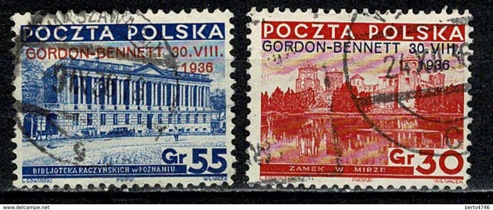 Polska  1936 Yv. 390A/B Obl/gebr/used - Oblitérés