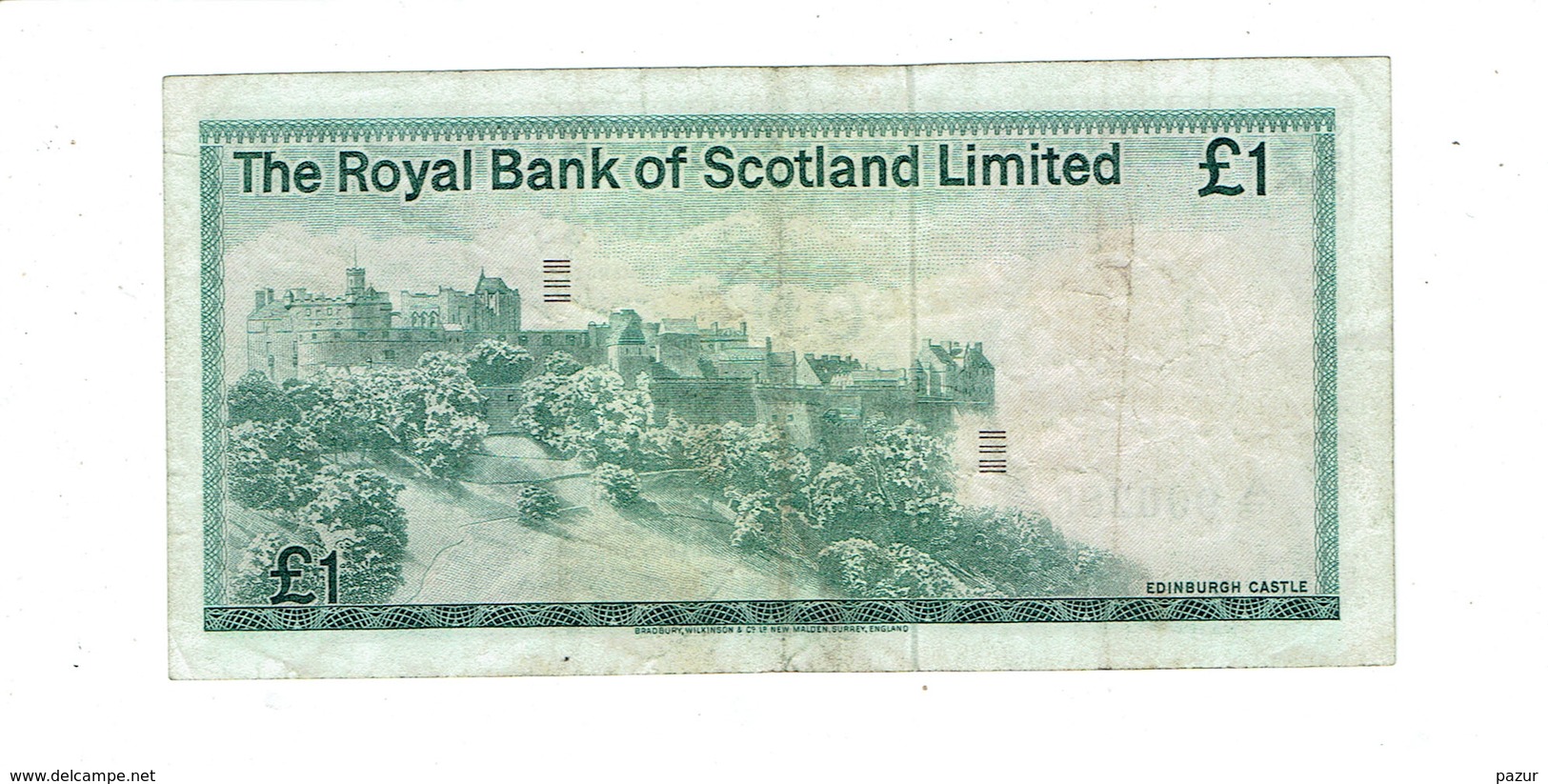 BILLET 1 POUND ECOSSE - ROYAL BANK OF SCOTLAND - 1 Pond