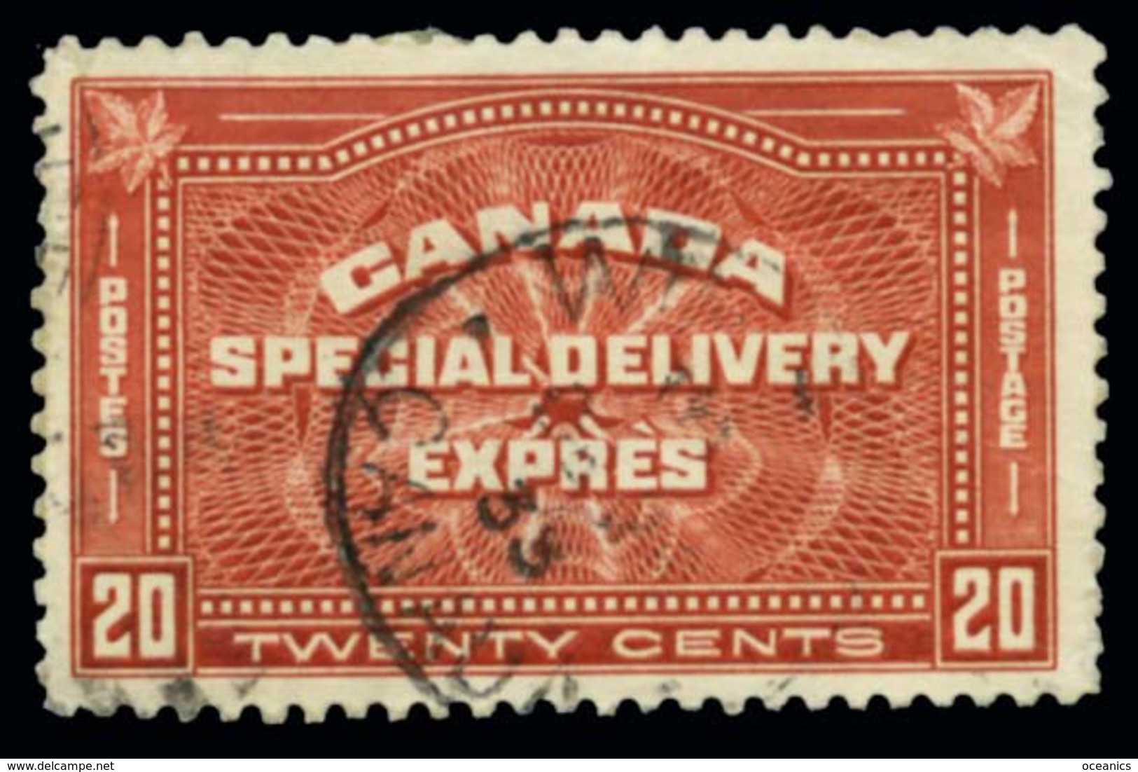 Canada (Scott No.E4 - Livraison Spéciale / Special Delivery) (o) - Special Delivery