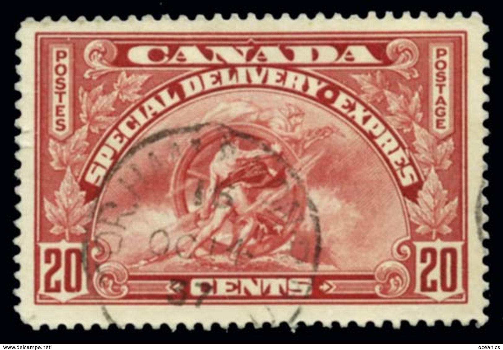 Canada (Scott No.E6 - Livraison Spéciale / Special Delivery) (o) - Correo Urgente