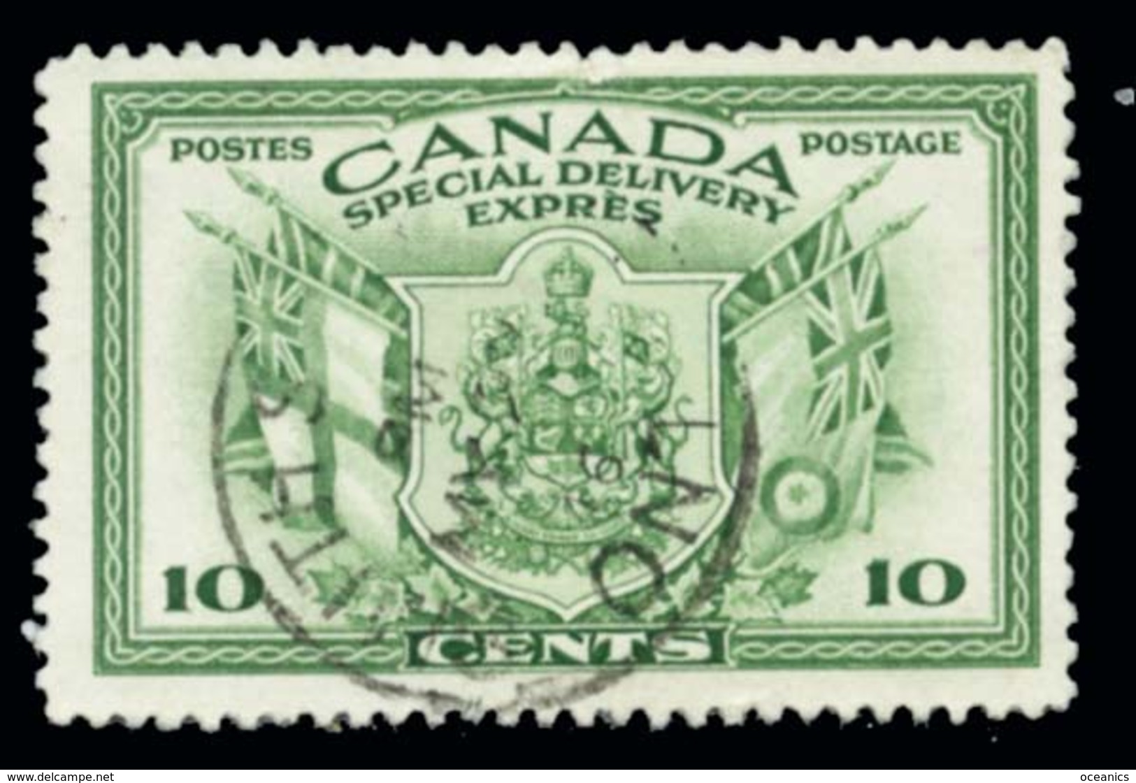 Canada (Scott No.E10 - Livraison Spéciale / Special Delivery) (o) - Correo Urgente