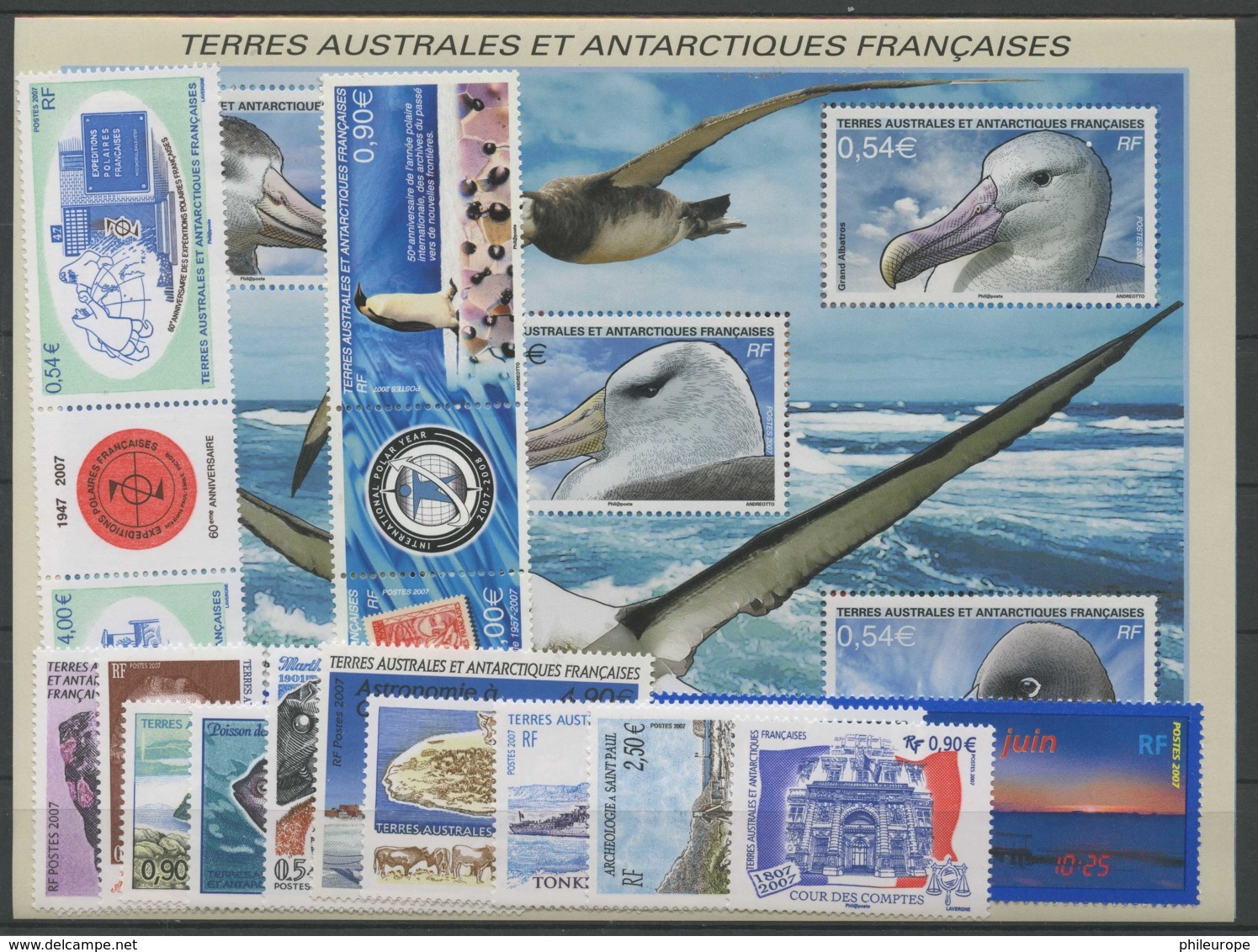 TAAF Annee Complete 2007 (N 453 A 493) Luxe - Unused Stamps