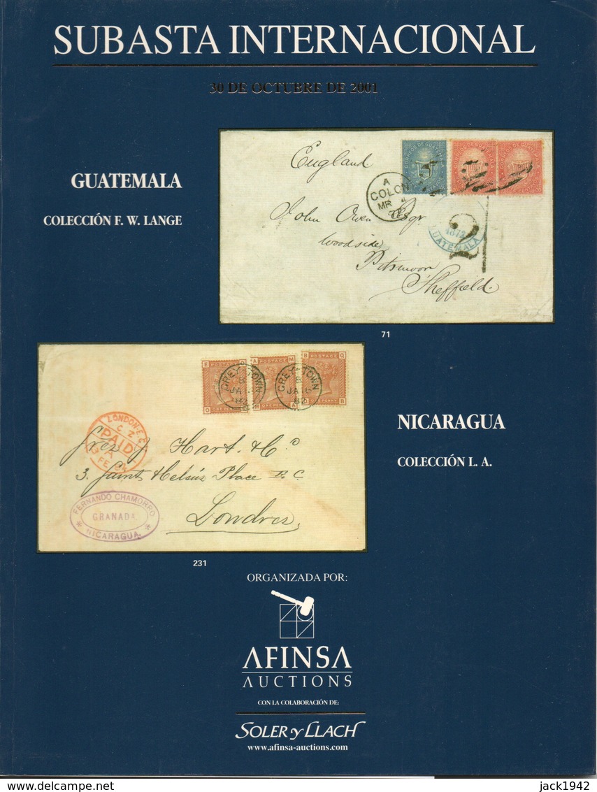 Guatemala (col. F.W. Lange) & Nicaragua (col. L.A.) - Soler Y Llach 2001 With Prices Realised - Catalogues De Maisons De Vente