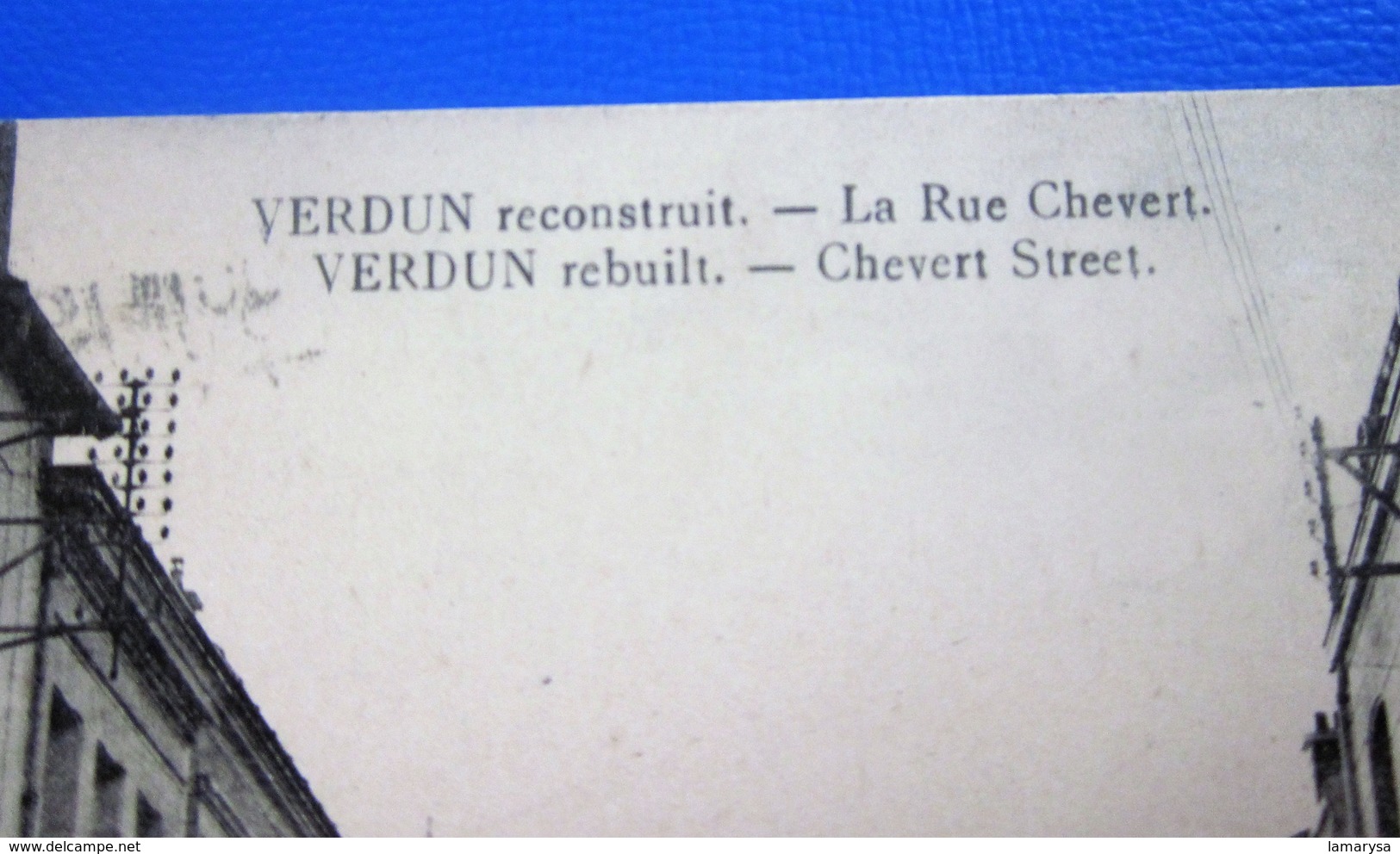 1929 VERDUN [55] Meuse-rue Chevert Commerces Pubs Carte Postale-CPA-pour Luché-Pringé Semeuse N°235 Cachet A Date Daguin - Verdun