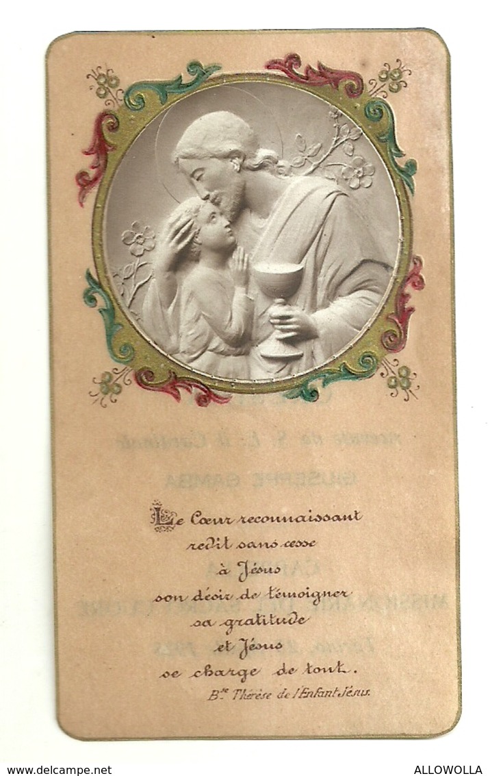 6443 "RICORDO DELLA PRIMA COMUNIONE E CRESIMA-CAPPELLA MISSIONARIE DEL SACRO CUORE-TORINO 25/4/1928 " - Santini