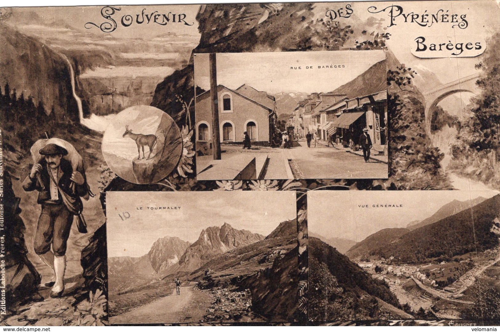 5154 Cpa Barèges - Souvenir Des Pyrénées - Autres & Non Classés