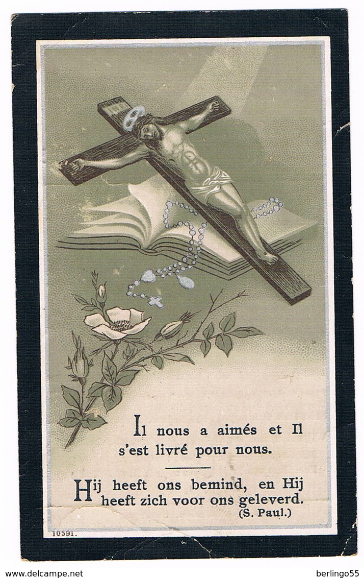 Dp. Poncelet Marie. Echtg. Ketelslagers Joannes. ° Voordt 1831 &dagger; Boeshoven 1905 (2 Scan's) - Religion &  Esoterik